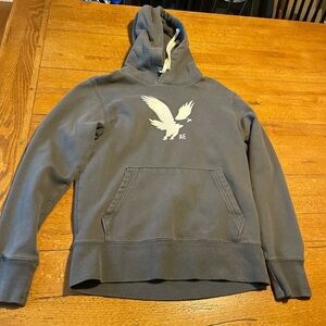 American Eagle hoodie gray and white
